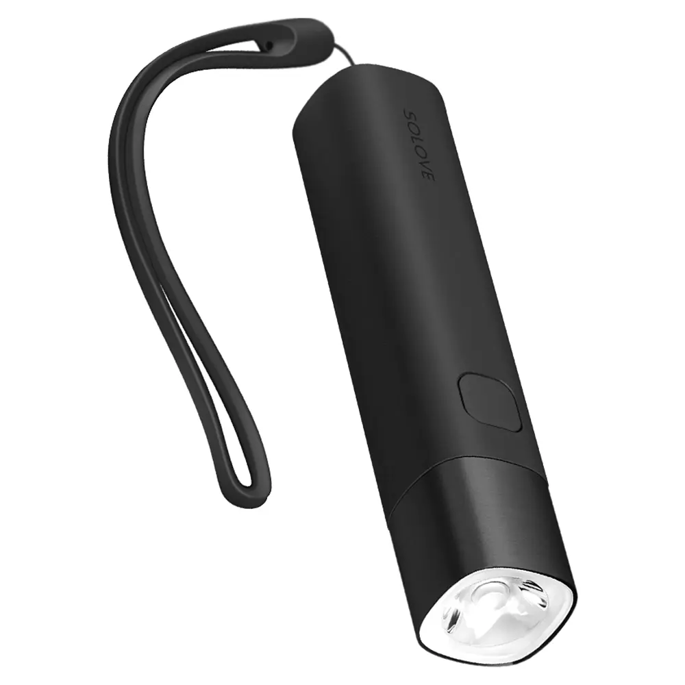 Ліхтарик Xiaomi SOLOVE Portable Flashlight Mobile Power X3S TYPE - C Interface 3000mAh Black