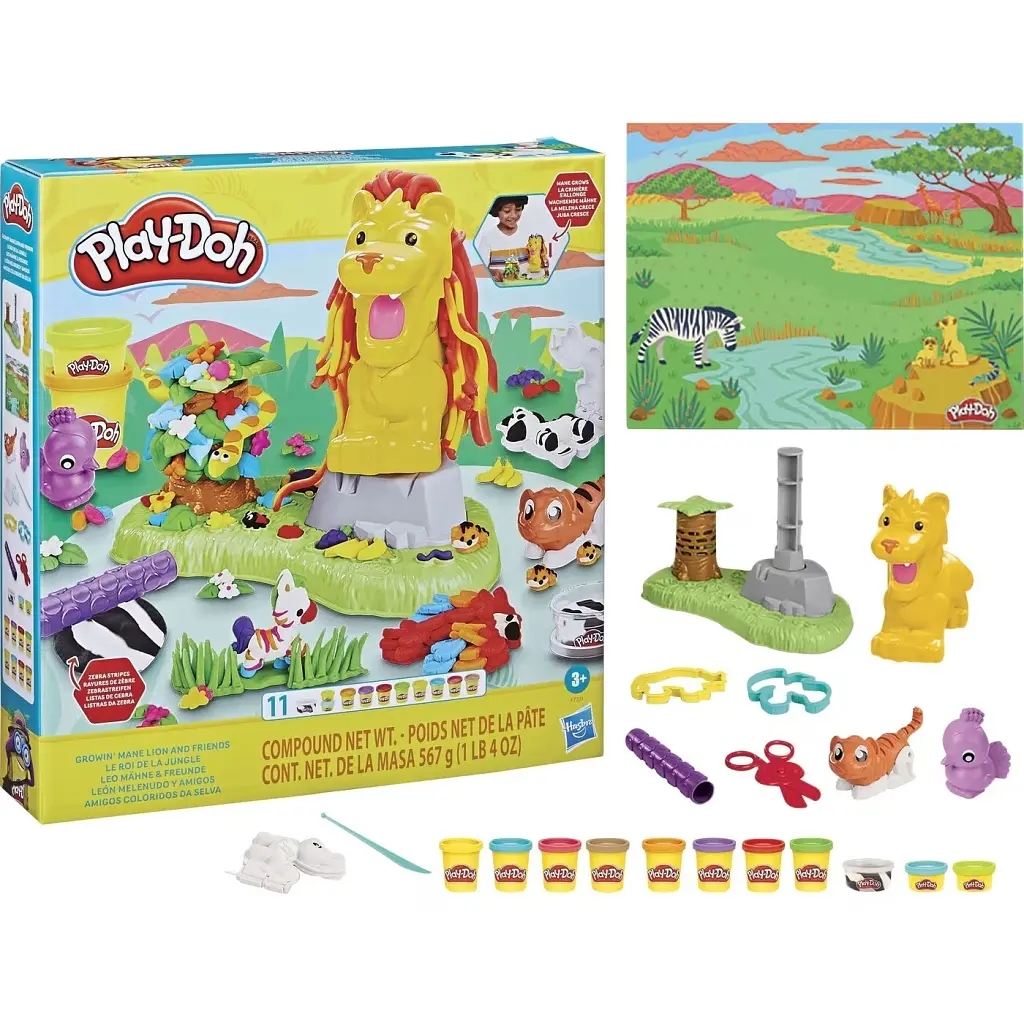 Набір для творчості Hasbro Play-Doh Лев та друзі (F7221) - фото 3