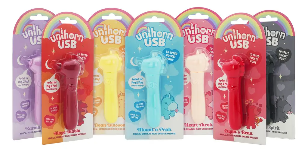 Вібратор-єдиноріжка Unihorn USB Bullet - Karma Lilac, віброкуля, USB-зарядка, 10 режимів - фото 9