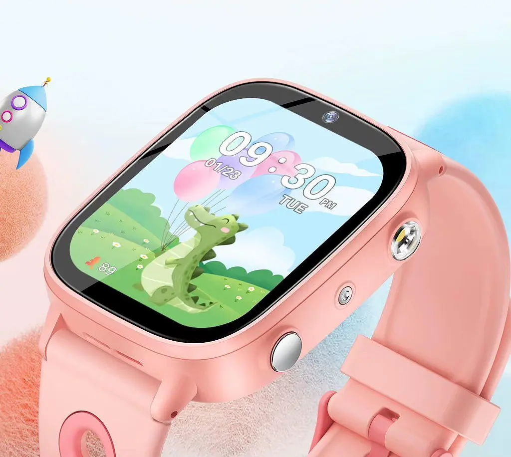 Дитячий розумний годинник Lemfo M03 з GPS трекером, 4G сім картою, фонариком, відеодзвінками, 16GB памʼяті та іграми До 5 днів роботи Фіолетовий - фото 11