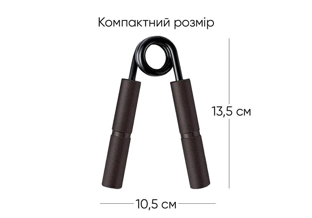 Кистьовий еспандер EasyFit Hand Grip PRO 159 кг чорний (350 lb) - фото 2