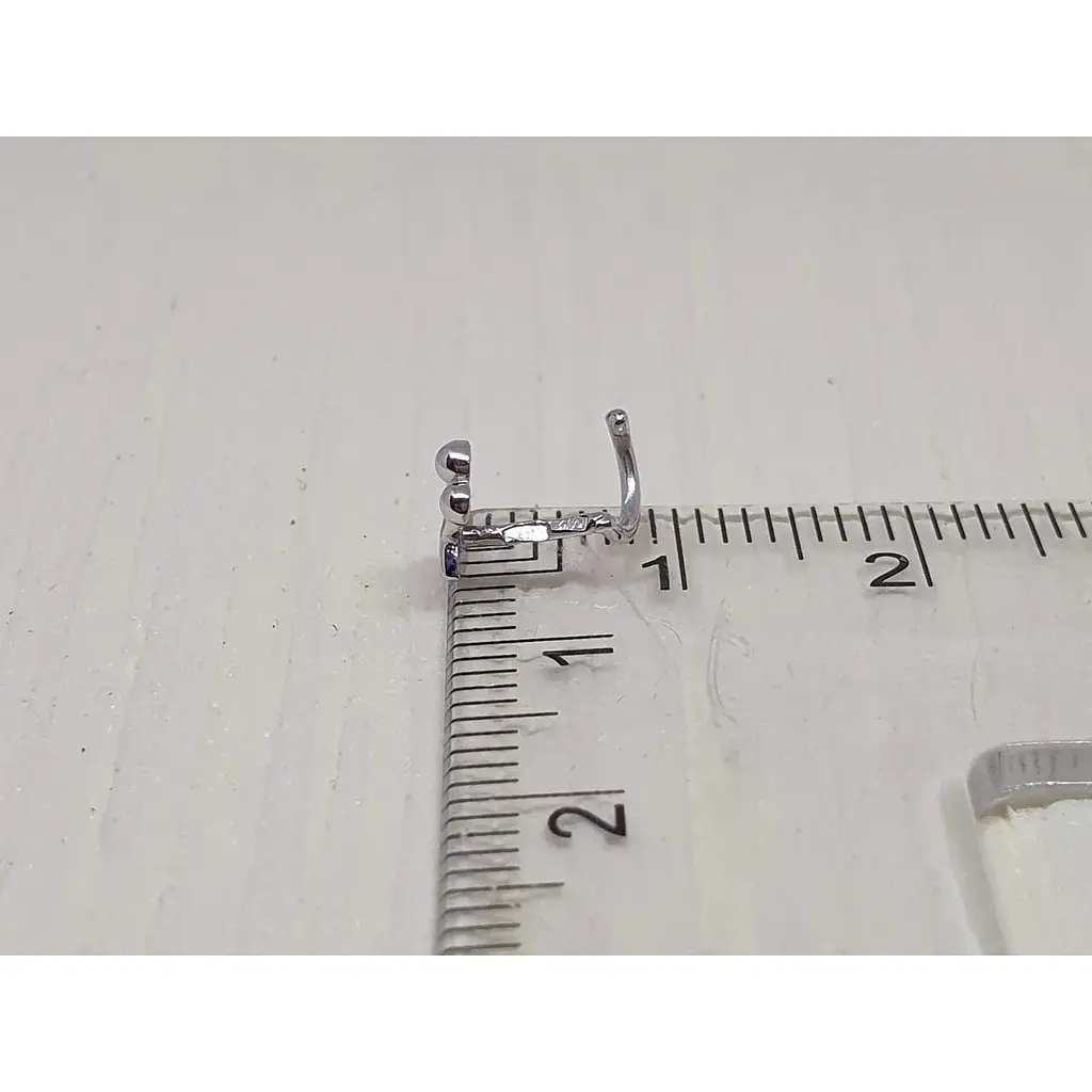 Срібна сережка-пірсинг Астор в ніс. 918-2435Р - фото 4