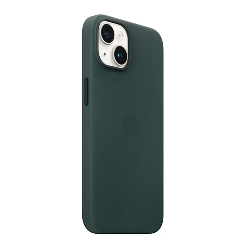 Чохол Leather Case with MagSafe для Apple iPhone 14 Forest Green AAA [76977] - фото 2
