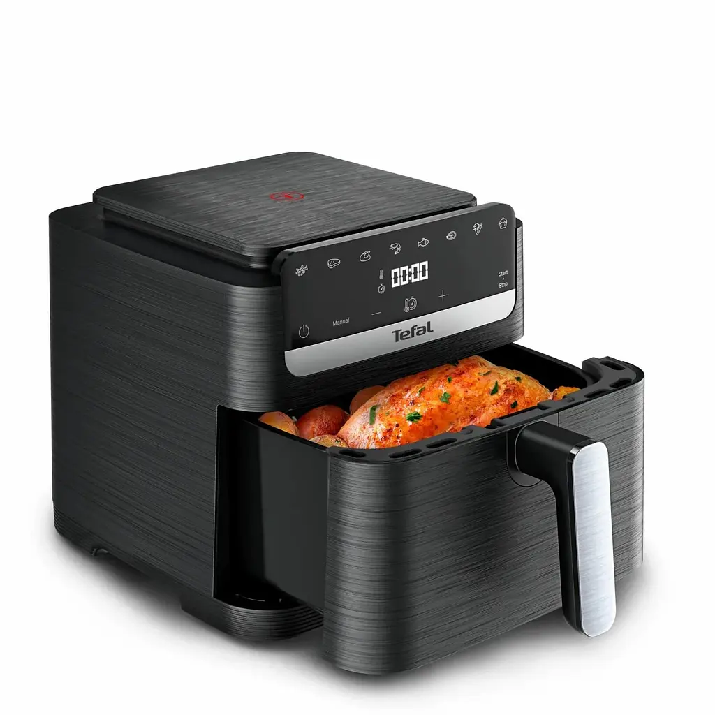 Tefal Мультипіч Tefal Easy Fry Mega Compact, 1700Вт, чаша-7.5л, сенсорне управління, 8 програм, пластик, чорний - фото 9