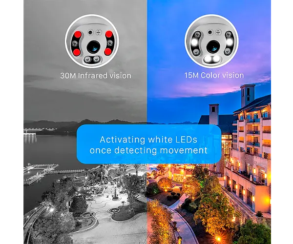 Камера відеоспостереження бездротова XPRO PTZ WiFi APP HISEE SE Full HD з режимом нічного бачення, мікрофоном і датчиком руху (24394-15281_982) - фото 10