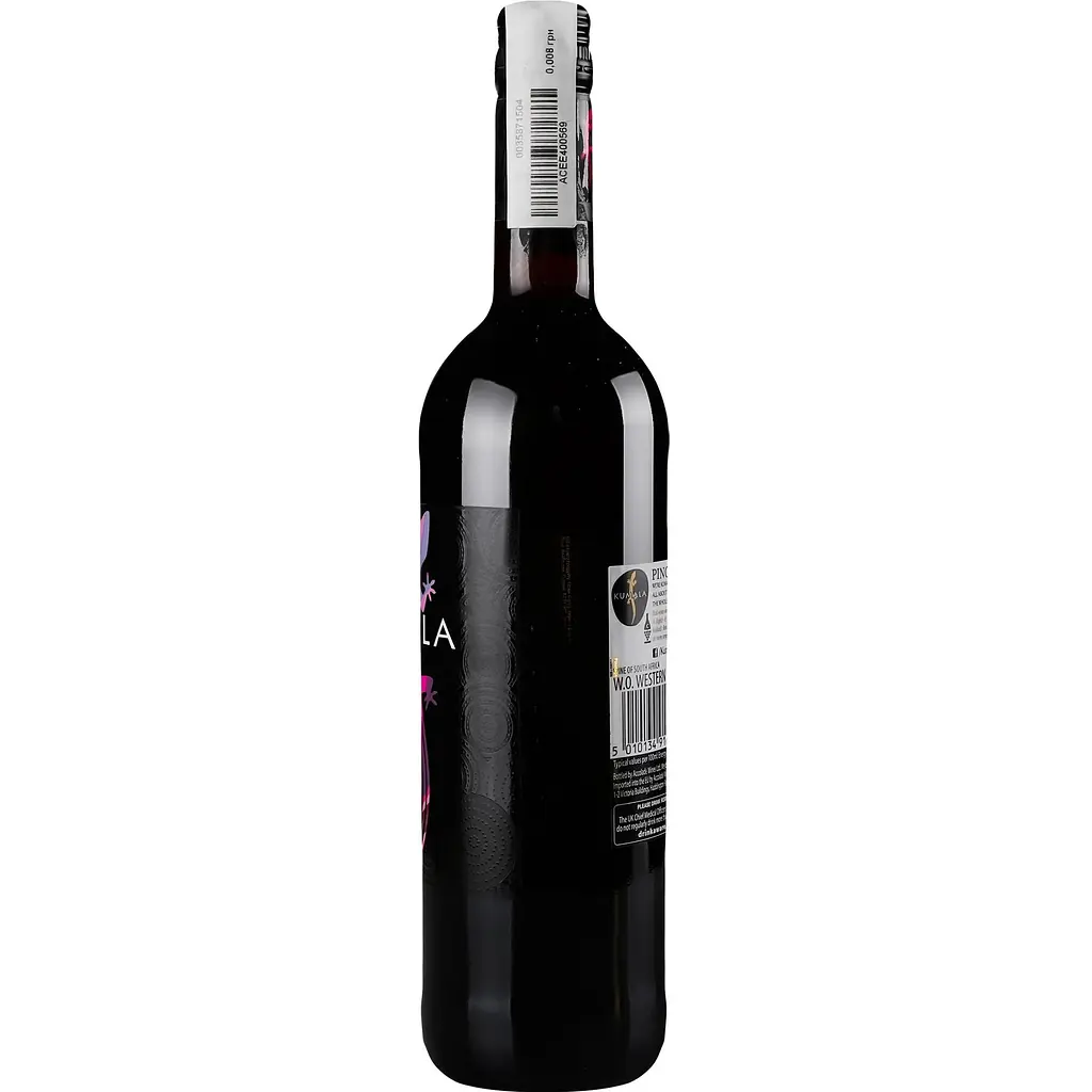 Вино Kumala Pinotage WO красное сухое 13.5% 0.75 л 2 шт. - фото 3