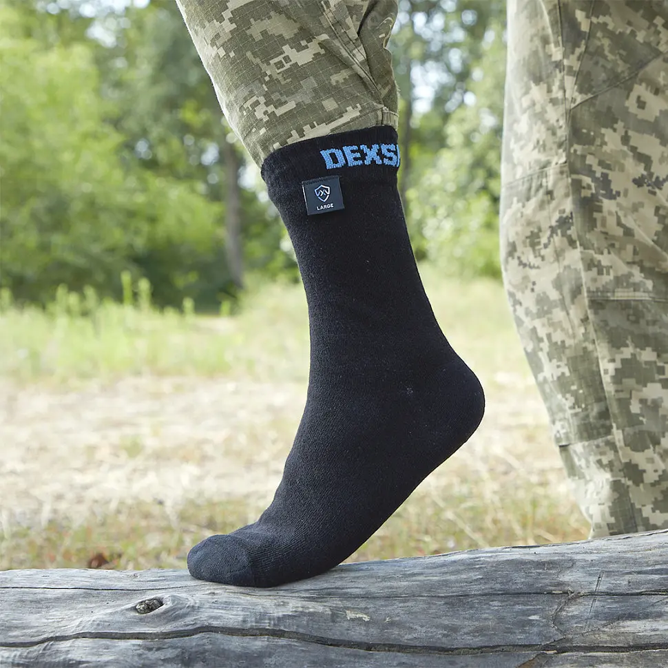 Носки водонепроницаемые Dexshell Ultra Thin Socks, размер S, черные - фото 7