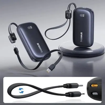 Батарея універсальна Baseus EnerFill FC21 Qpow 3 Ultra 20000mAh 45W Black (E0027P00) - фото 3