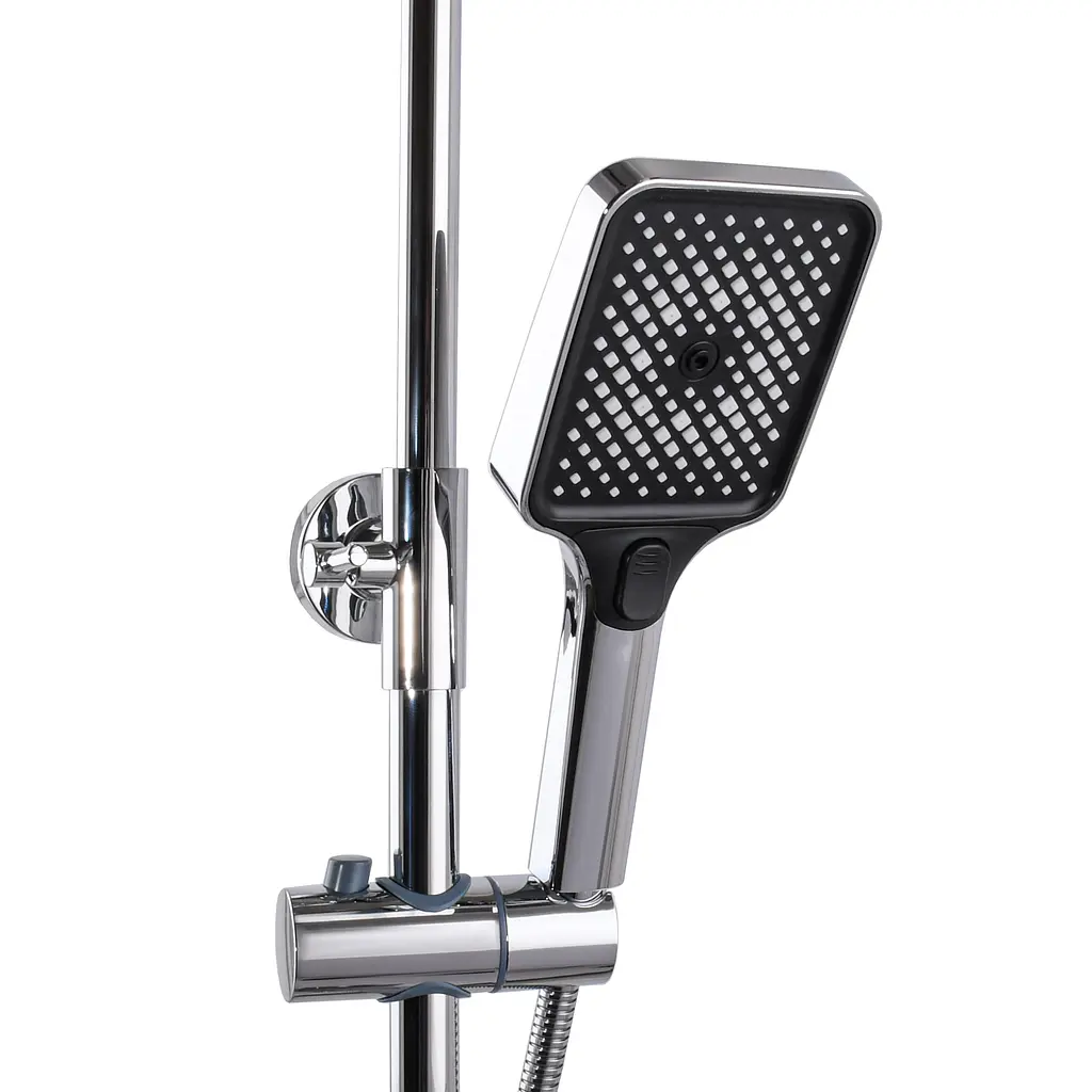 Душова система Globus Lux PIANO GLPN-0099 з верхньою та ручною лійкою для ванної кімнати стильний комплект для душу - фото 2