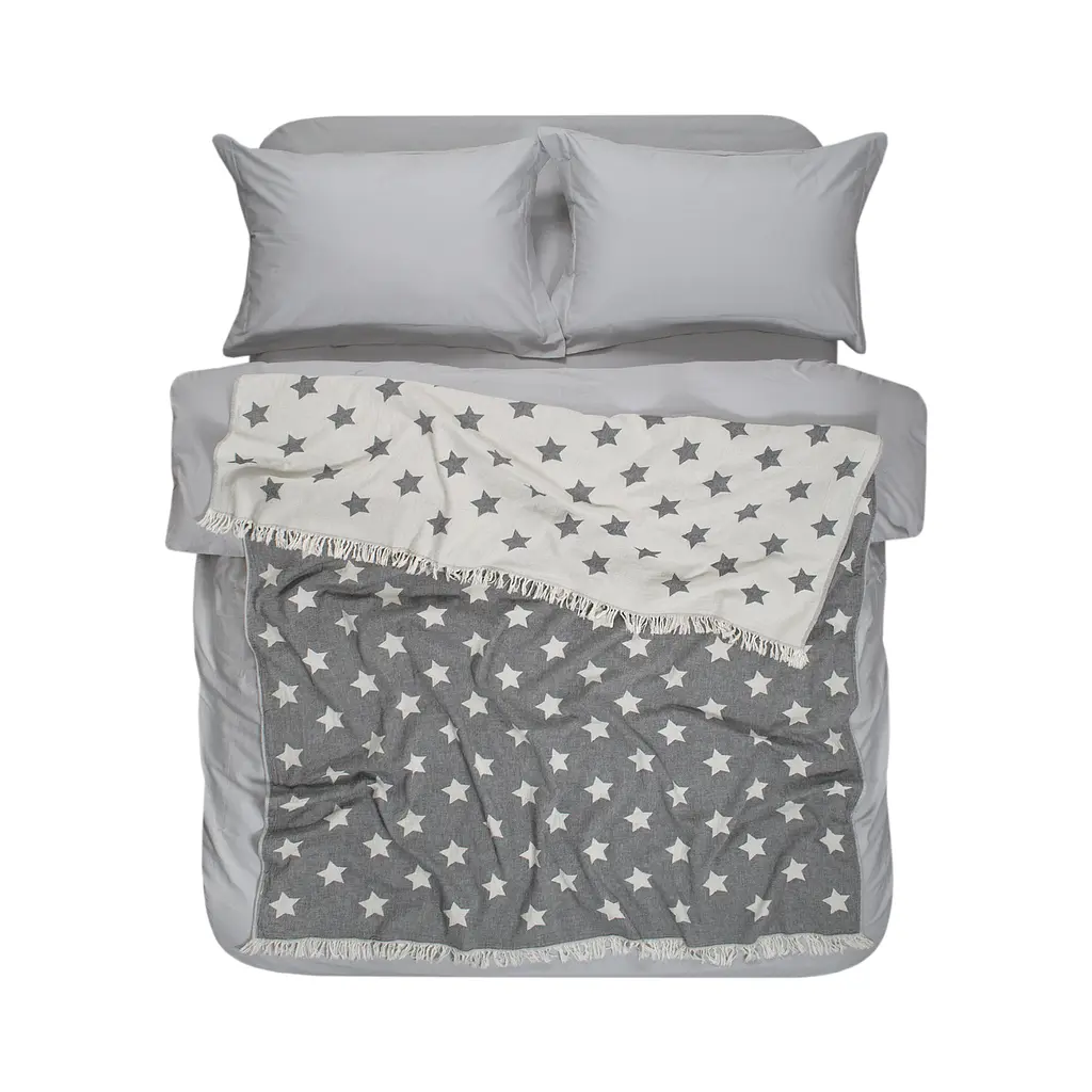 Плед Lotus Home - Star throw черный 130x170 - фото 2