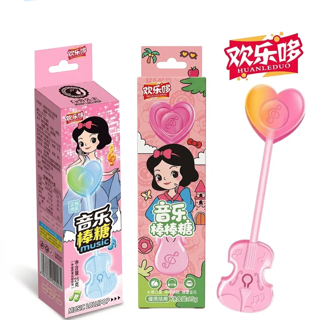 Льодяник Huanledubou Audio Lollipop Disney Princess Білосніжка 15г - фото 3