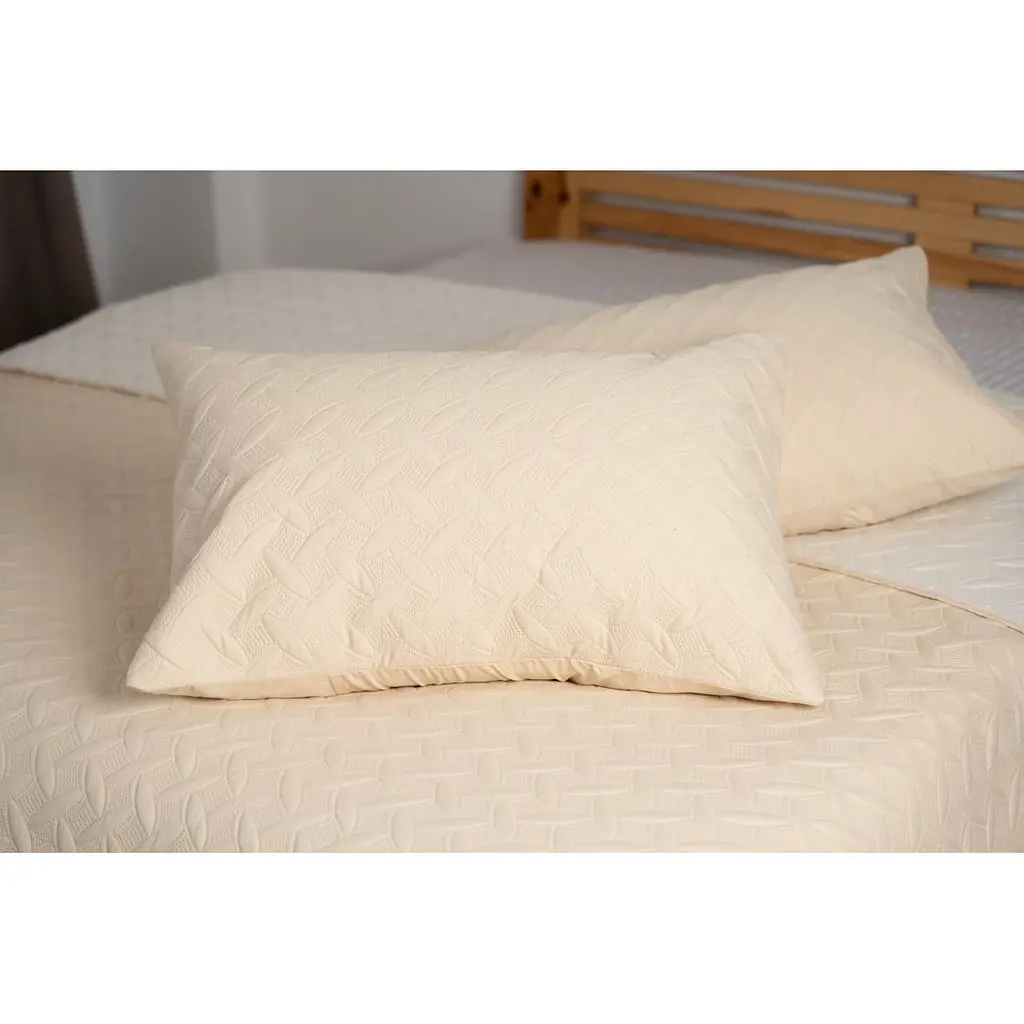 Покривало з наволочкою ТЕП Vintage 240х180 см бежеве (4-00509_21093) - фото 4