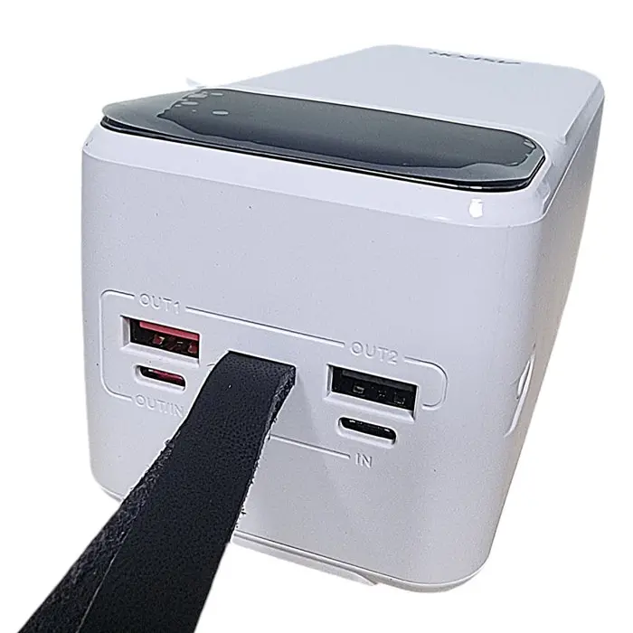 Универсальная мобильная батарея - внешний аккумулятор Aspor A319W 50000 mAh 22.5 Вт белый - фото 2