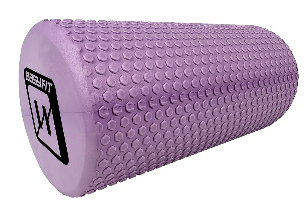 Масажний ролик EasyFit Foam Roller 30 см Бузковий - фото 3