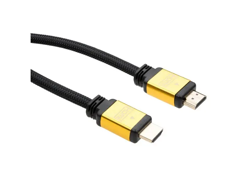 Кабель Vinga HDMI to HDMI 3.0 m V2.0 metal (VCPDCHDMI2VMM3BK) - фото 2