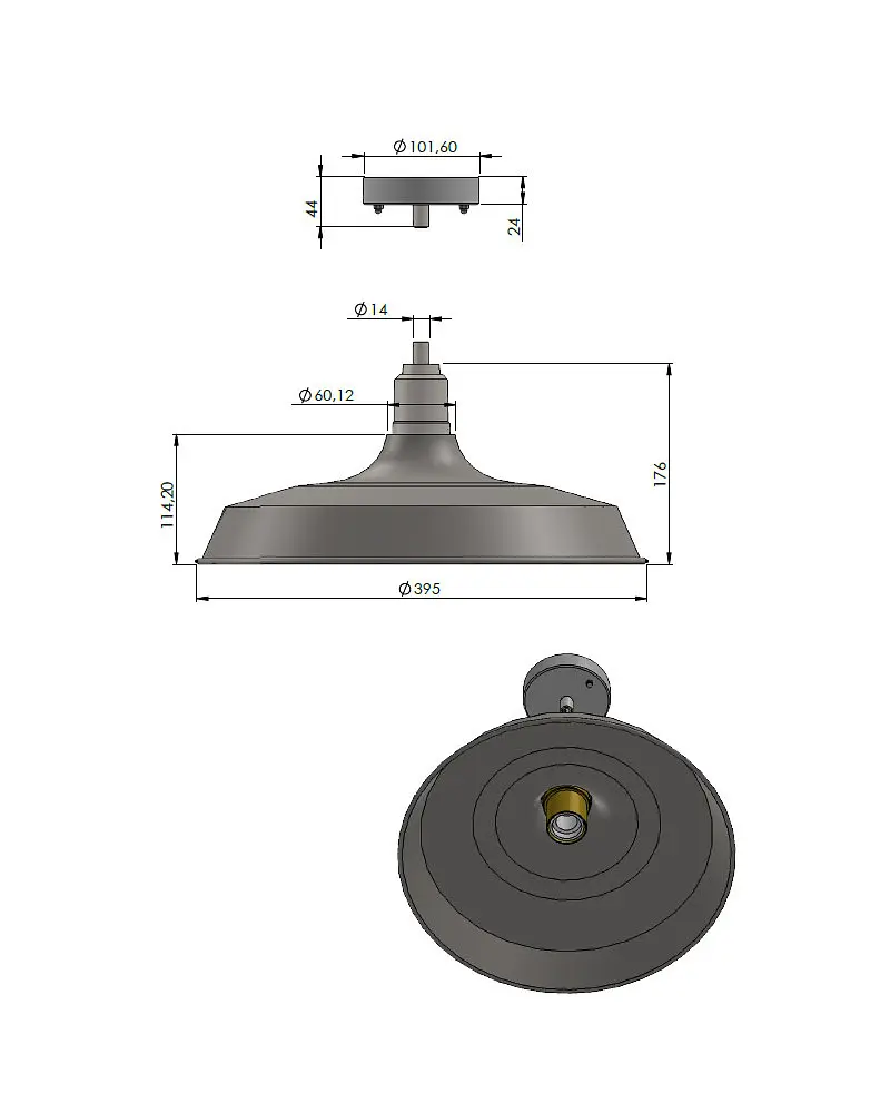 Люстра Pikart 32101-1 E27 1x60W IP20 - фото 2