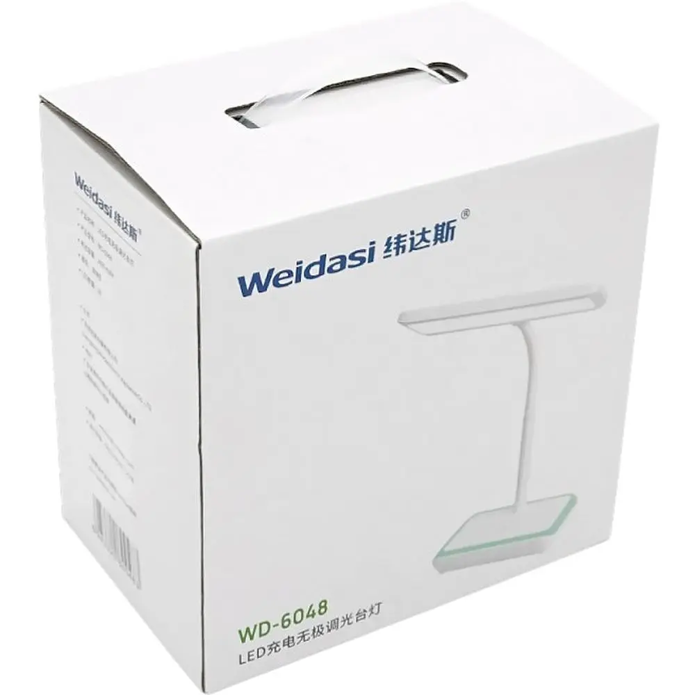 Настільна лампа Weidasi WD-6048 5 Вт 153 Lm сенсорне керування діммер 2400 mAh 20 LED White Box  - фото 3