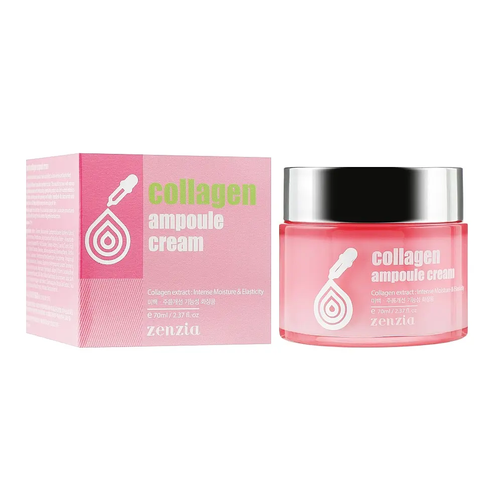 Крем для обличчя Колаген COLLAGEN Ampoule Cream Zenzia 70 мл - фото 2