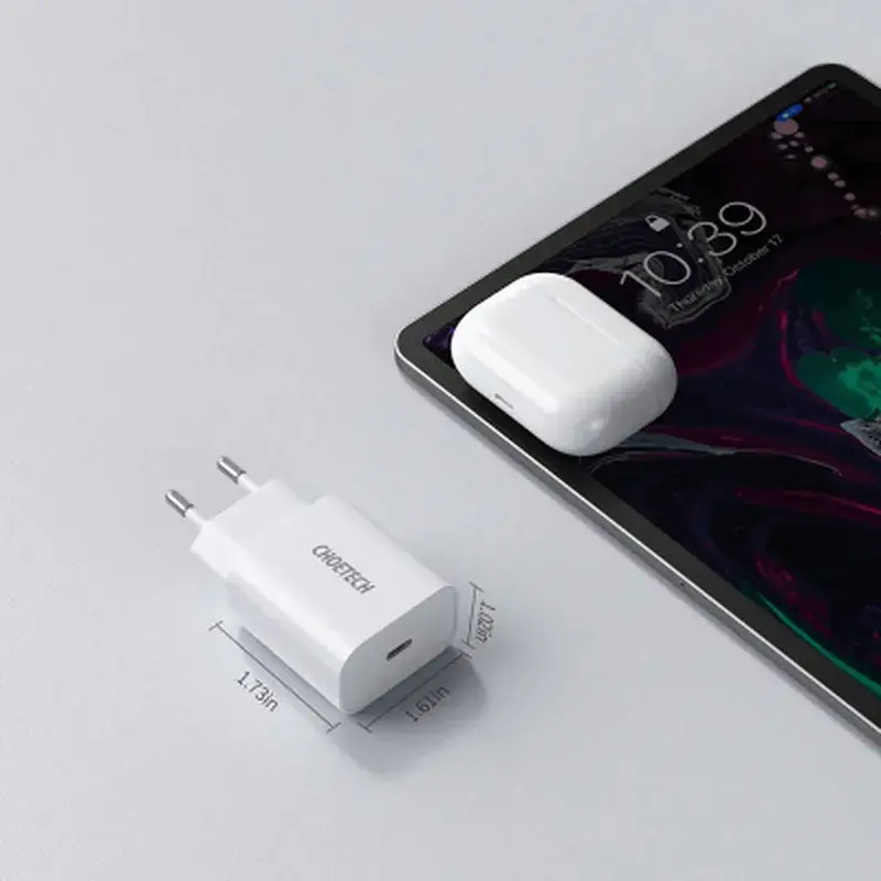 Зарядний пристрій Choetech USB-C PD20W white (Q5004-V5) - фото 5