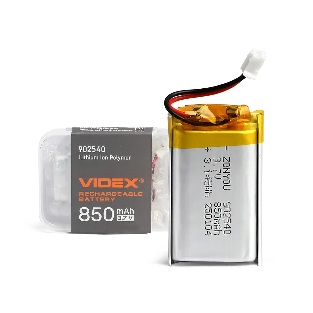 Акумулятор VIDEX Li-pol VLF-B902540-85 850mAh 1шт VIDEX (28569-000)