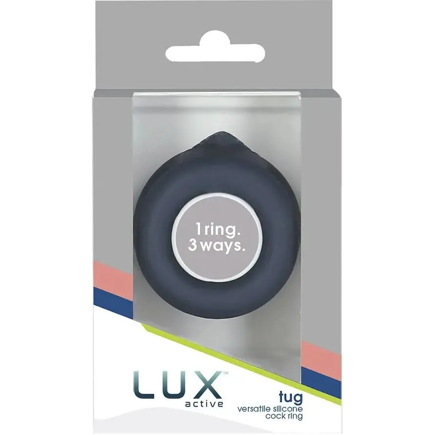 Подвійне ерекційне кільце Lux Active - Tug - Versatile silicone Cock Ring - фото 8