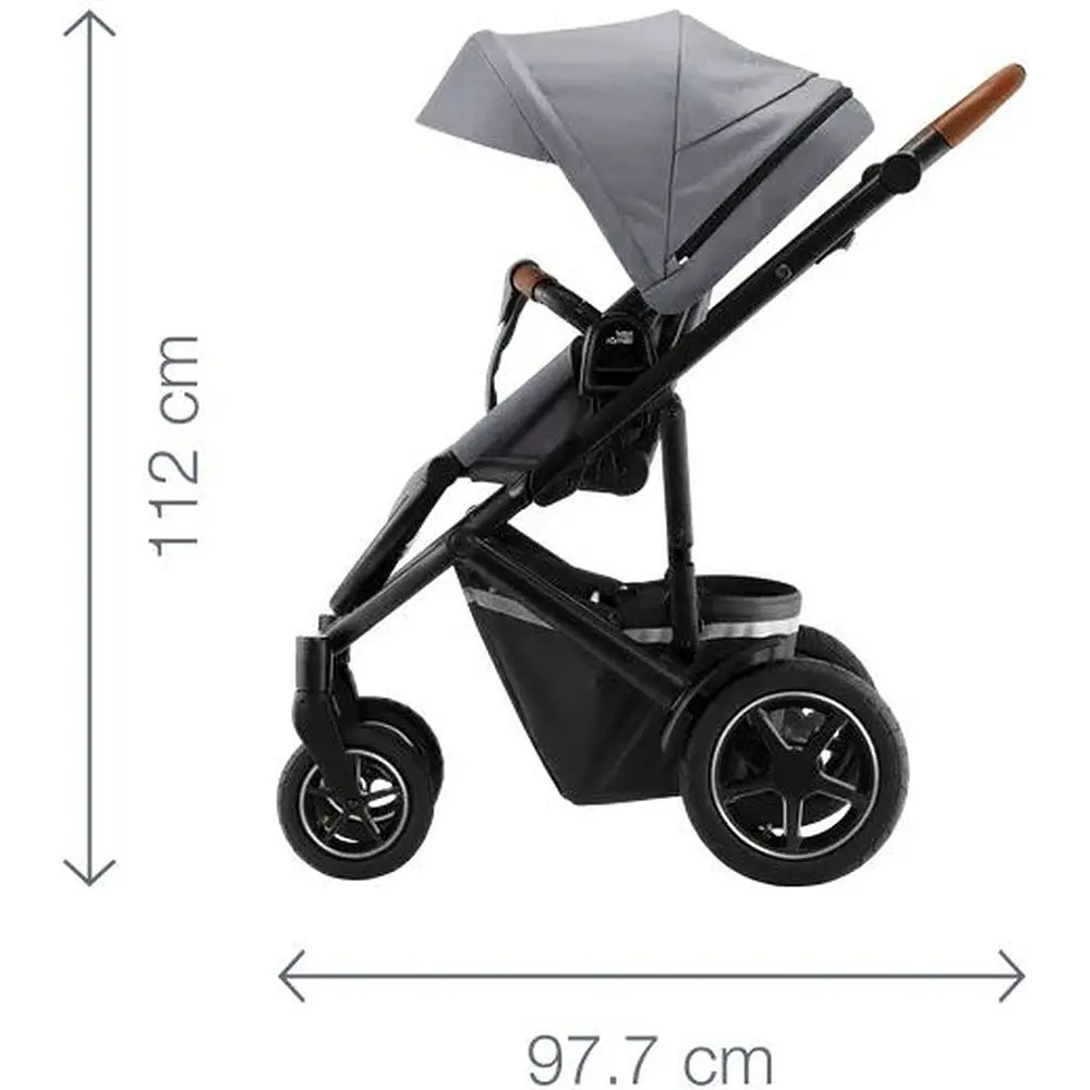 Прогулочная коляска Britax-Romer Smile III Fossil Grey, темно-серая (2000036114) - фото 7