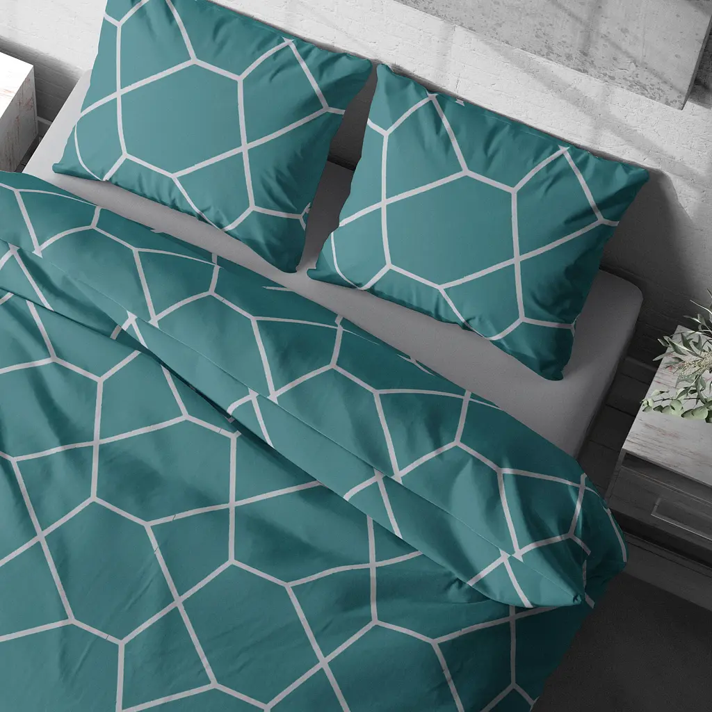 Комплект постельного белья LeLit P-0206/1 Евро 200х215 см (le2000000310077) - фото 5