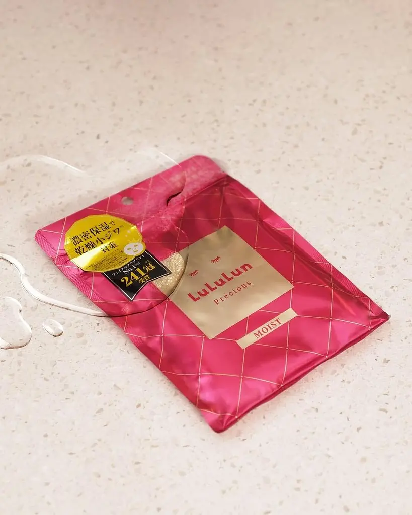 LULULUN Precious Moist Red Face Mask антивікова зволожуюча тканинна маска для обличчя, 7 шт - фото 4