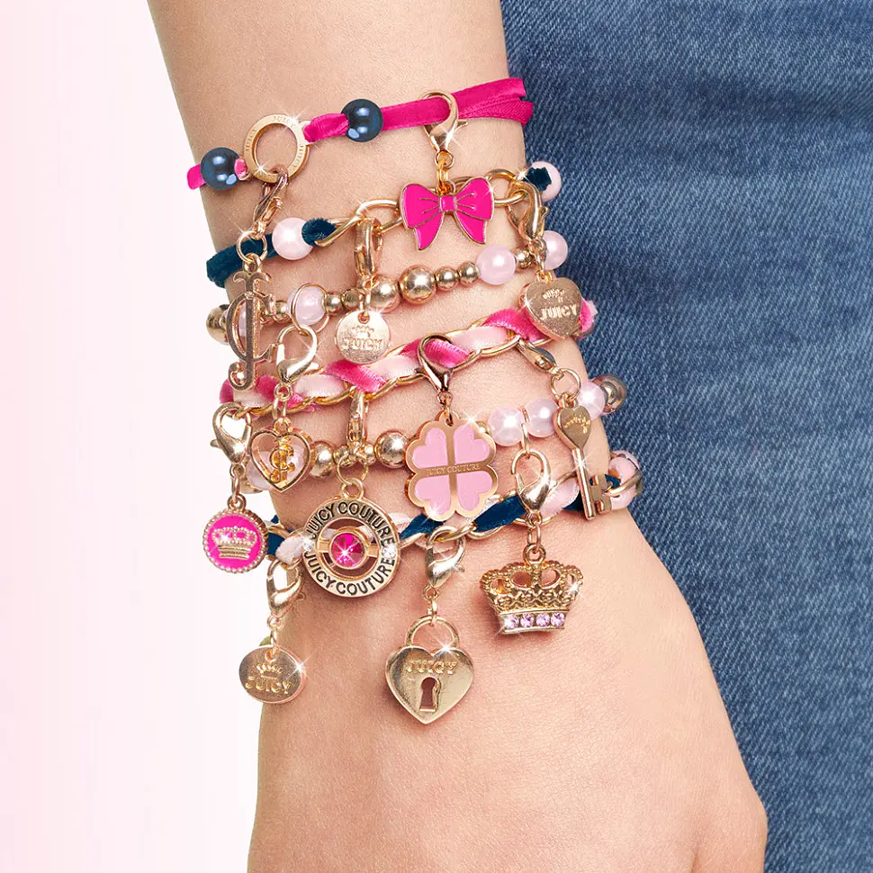 Набір для творчості Make it Real Juicy Couture Браслети прикрашені оксамитами та перлинами MR4417 - фото 4