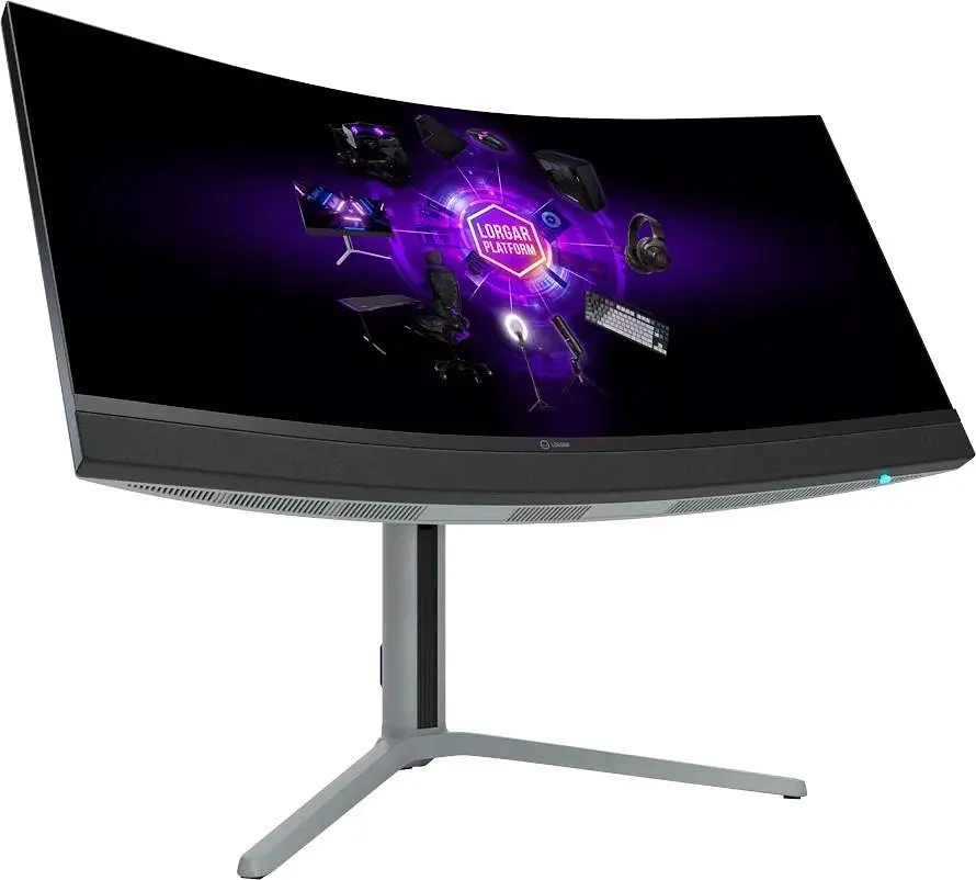 Монітор 27" Lorgar 34MP1 MiniLED Curved UWQHD VA 180Hz (LRG-34MP1W180C-GY) - фото 6