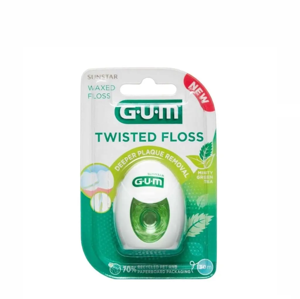 3убна нитка Gum Twisted м'ятна вощена, 30 м - фото 2