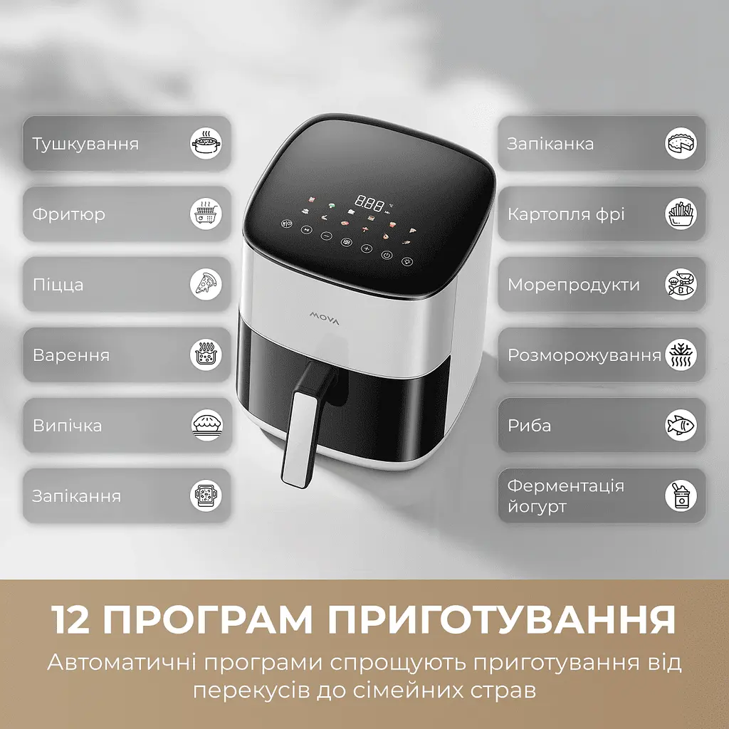 Мультипіч MOVA AeroChef FD10s Pro White - фото 11