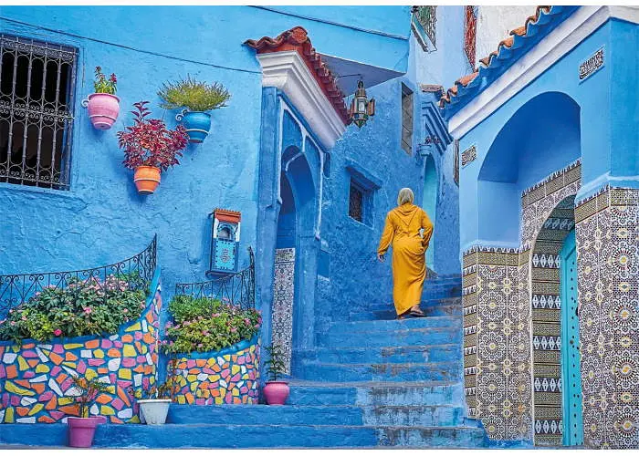 Пазл Clementoni High Quality Collection: Синя вуличка, Шефшауен, Мароко (High Quality Collection - Blue Street of Chefchaouen Puzzle - 500 pcs.), 500 ел. (35621) - фото 2