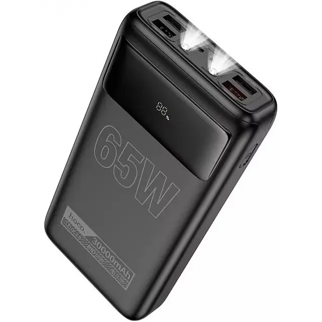 Зовнішній акумулятор Hoco DB81 Apollo 30000mAh 65W Black [122805] - фото 6