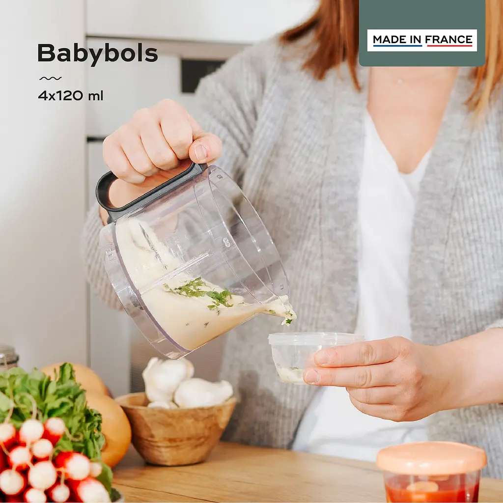 Набір контейнерів для їжі Babymoov Babybols 120 мл x 4 шт. (A004307) - фото 4