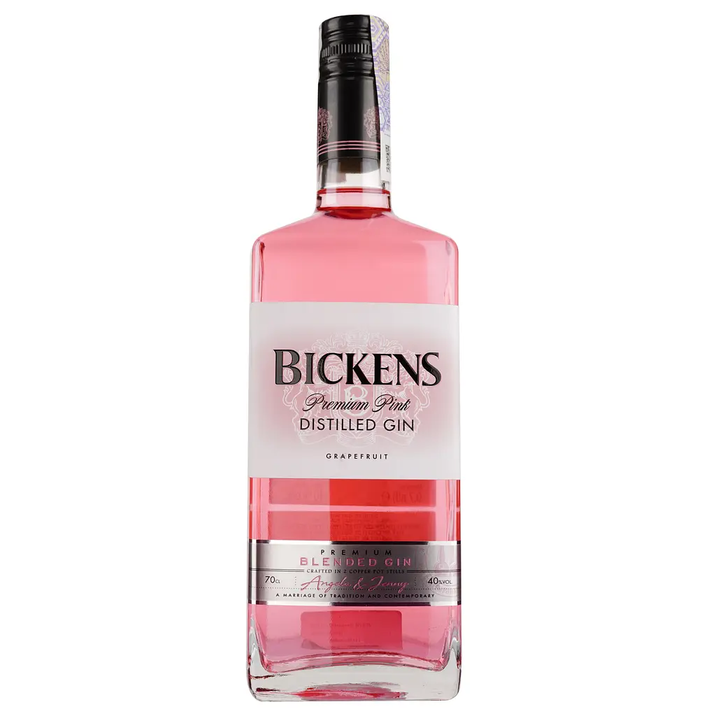 Набір: джин Bickens Premium Pink Grapefruit 40% 1.4 л (0.7 х 2 шт.) - фото 2