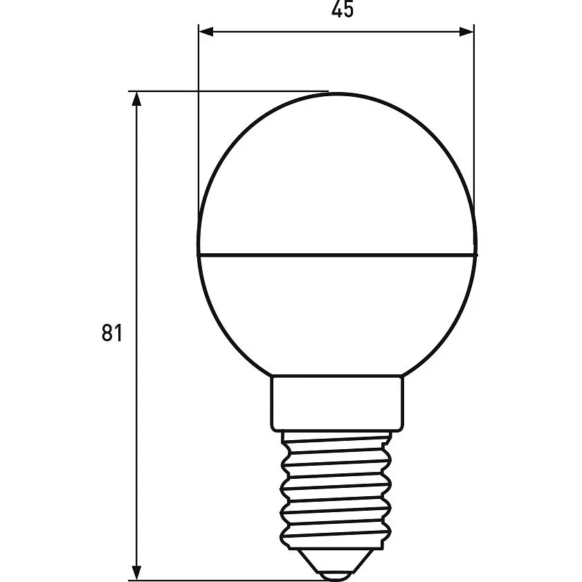Світлодіодна лампа Eurolamp LED  ECO "P" 7W E14 4000K (LED-G45-07144(P) - фото 3