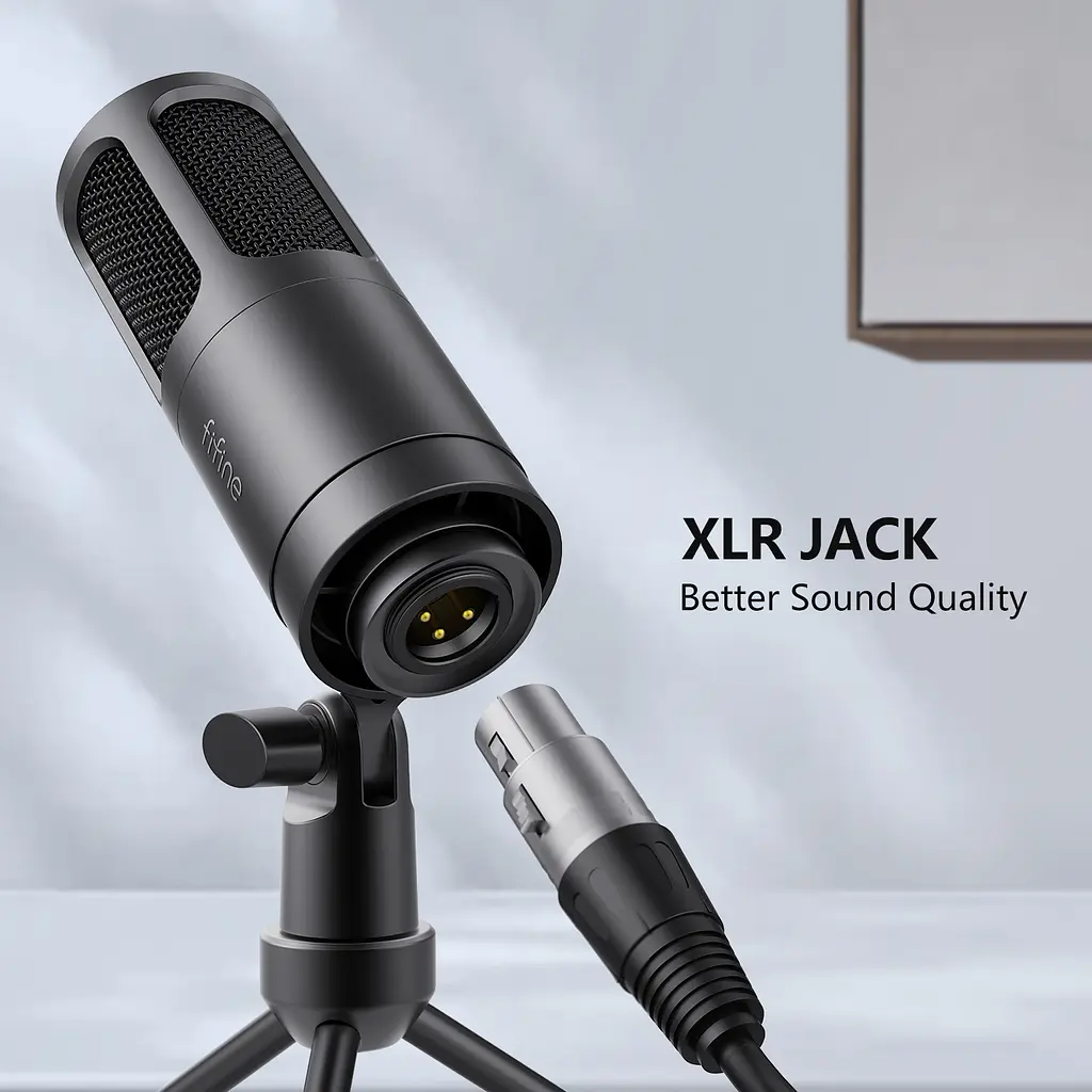 Мікрофон Fifine динамічний XLR (K669D) - фото 9