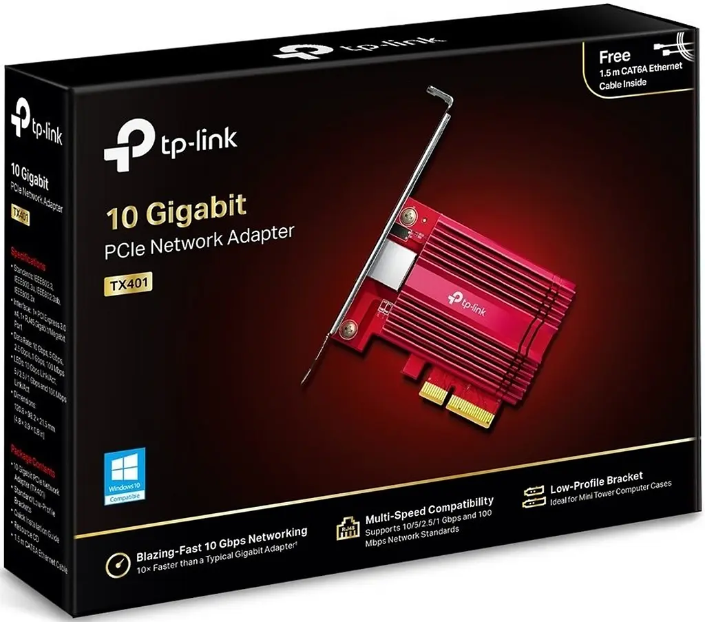 Сетевая карта TX401 1x10GE, PCI Express x1 TP-Link teh0018049 - фото 6