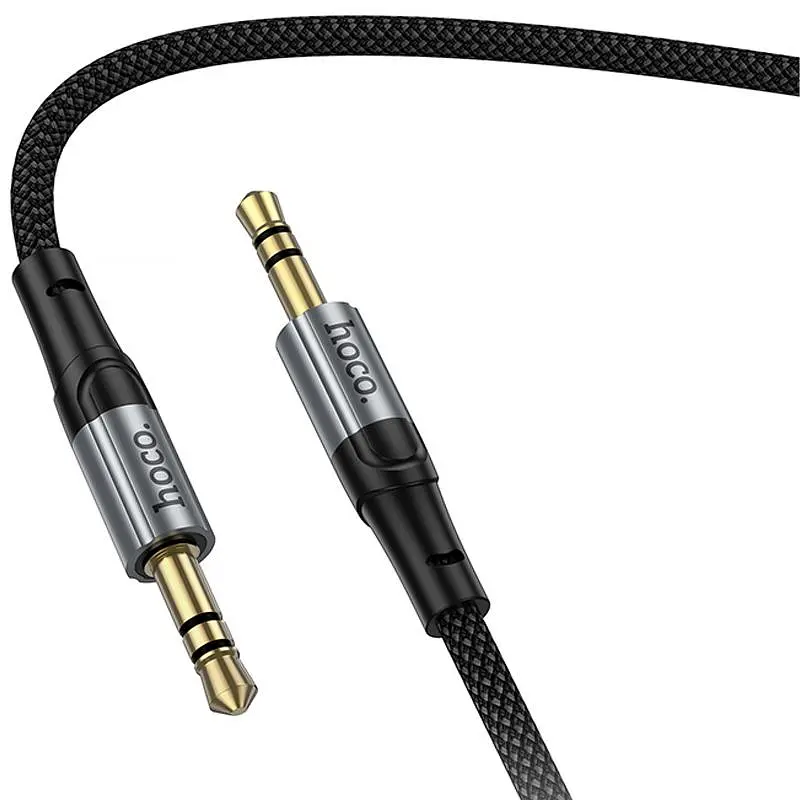 Аудіо кабель Aux Hoco UPA33 Nuevo (1.5m) Black - фото 4