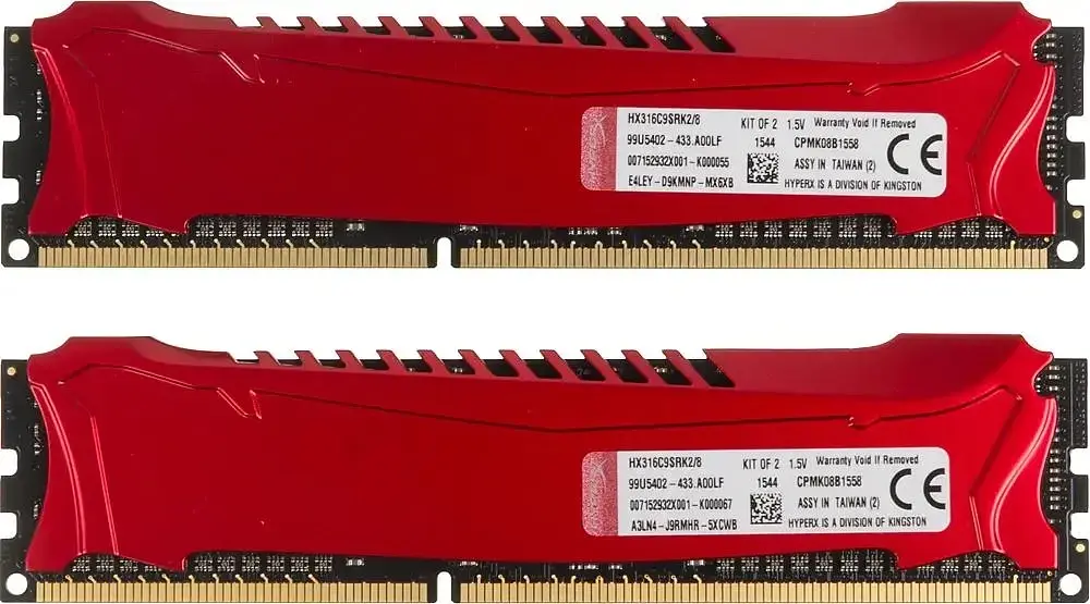 Оперативная память Kingston DDR3 (4GBx2) 1600Mhz CL9 HX316C9SRK2/8 Intel® XMP Б/У - фото 2