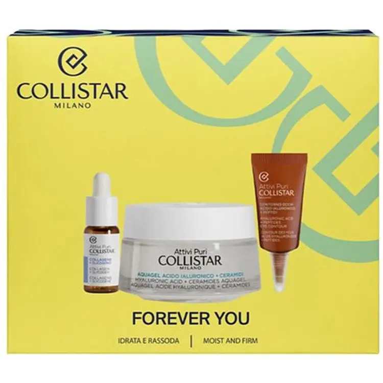 Набір для жінок Collistar Attivi Puri: Крем-аквагель для обличчя 50 мл + Концентрат проти зморщок 5 мл + Концентрат для контуру очей 5 мл - фото 3
