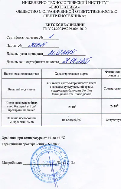 Бітоксибацилін 330 мл - фото 3