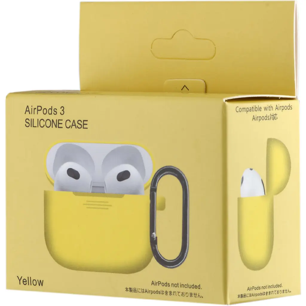 Чехол Silicone Case для AirPods 3 Yellow [102096] - фото 3