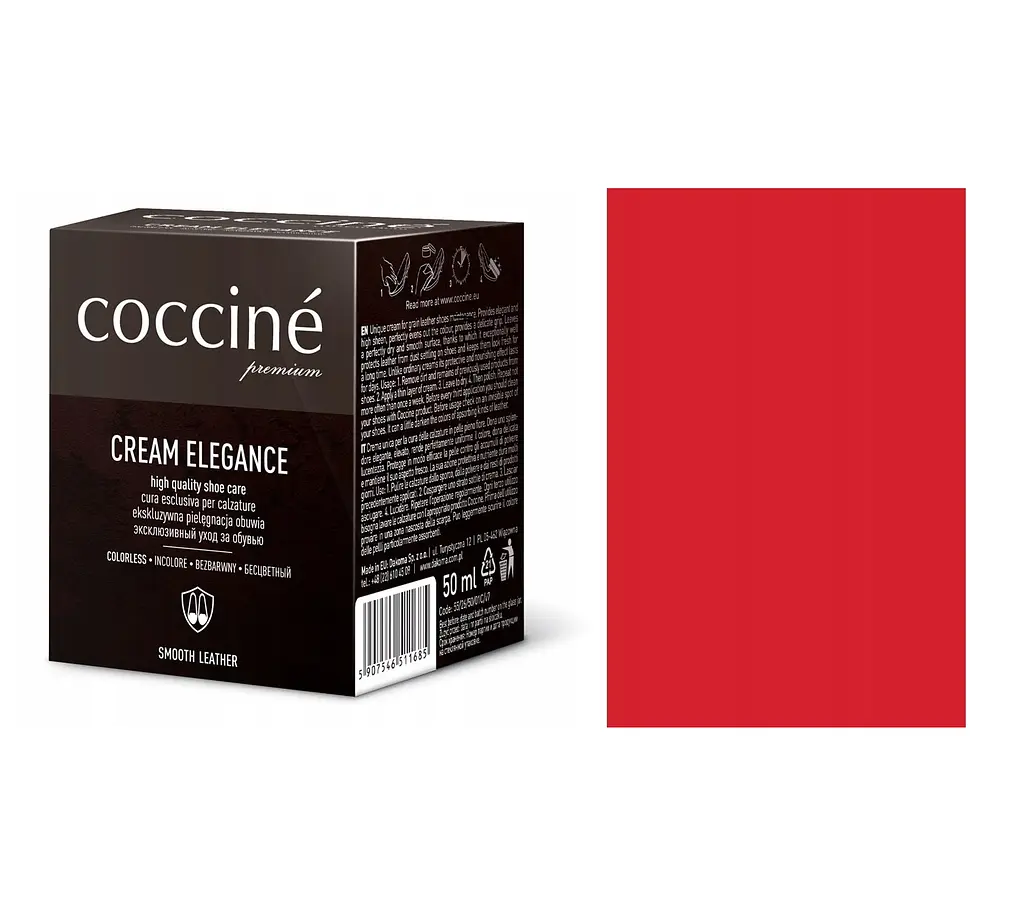 Крем Coccine Elegance для гладкої шкіри, темно-червоний, 50 мл