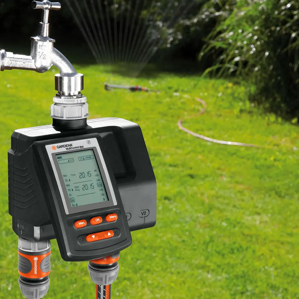 Таймер подачи воды Gardena MultiControl Duo на две линии (01874-29.000.00) - фото 4