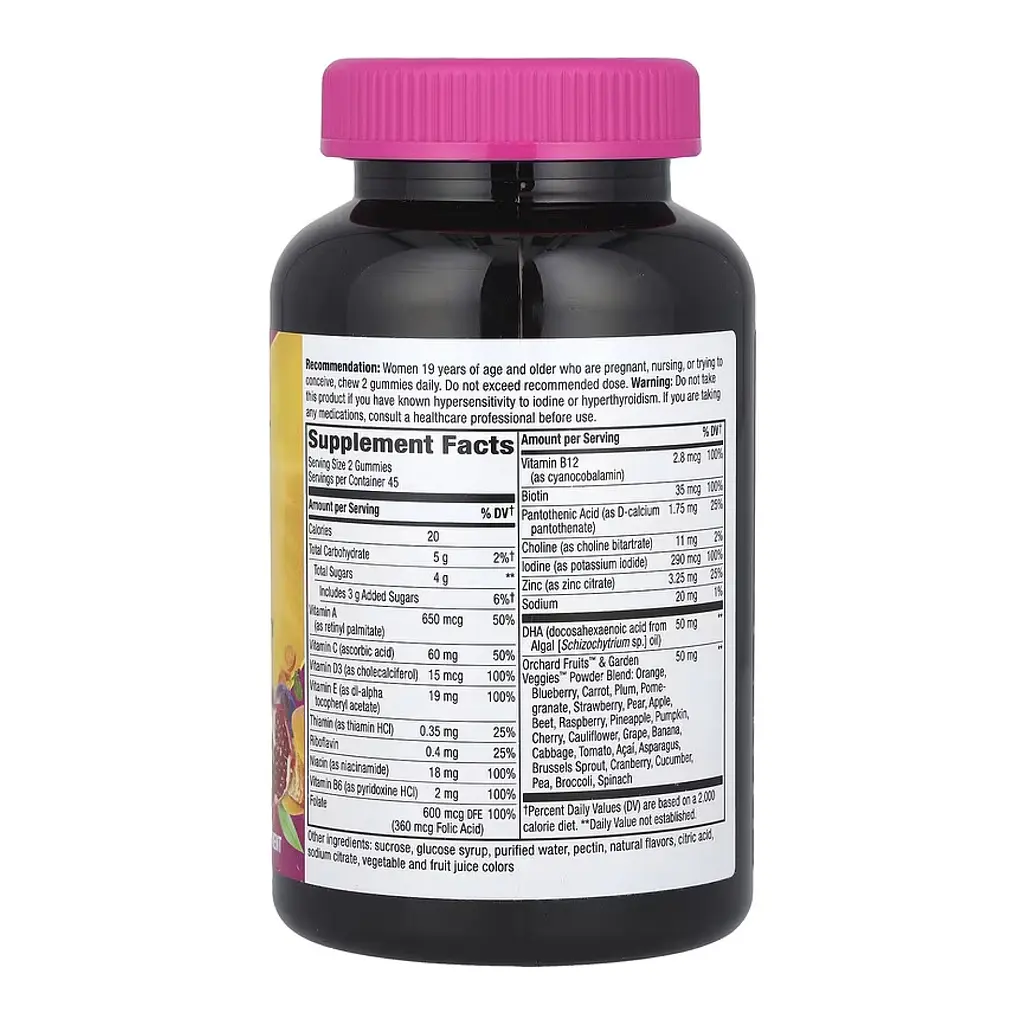 Мультивітаміни для вагітних, Alive!® Prenatal Multivitamin Gummy - 90 gummies - фото 2