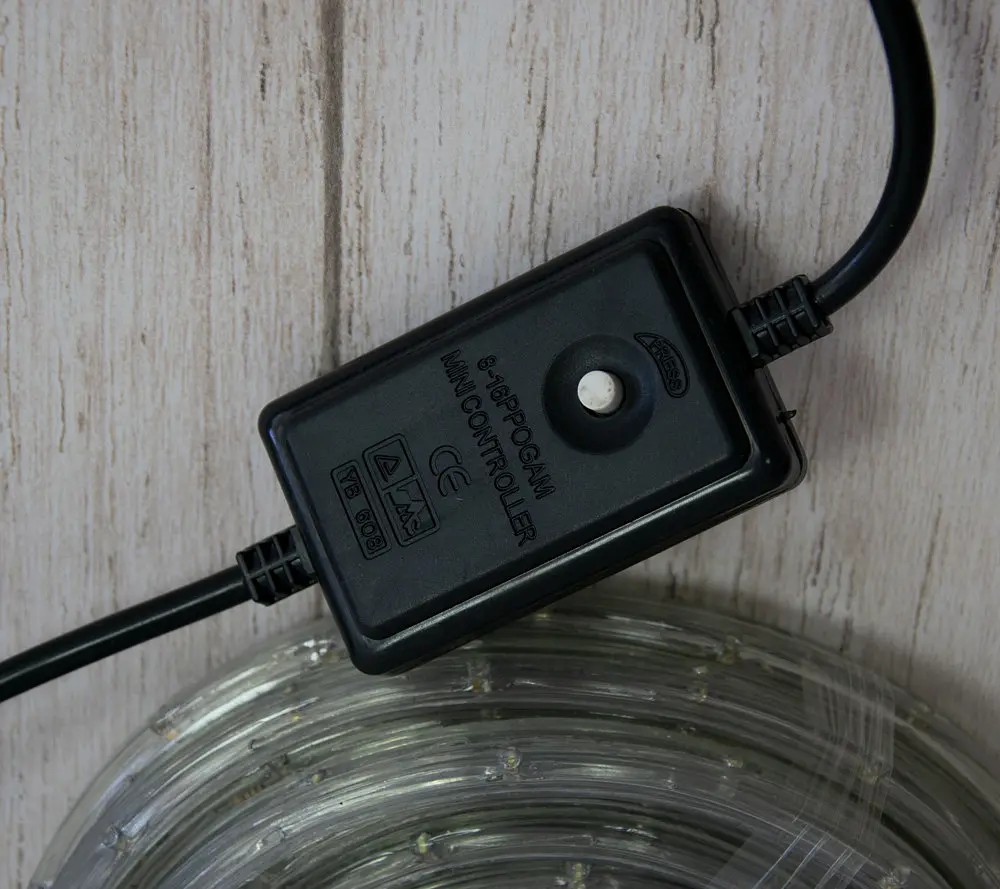 Светодиодная гибкая led лента 8 м. белая уличная лед гирлянда диодная с блоком питания 220 В (ST) - фото 9