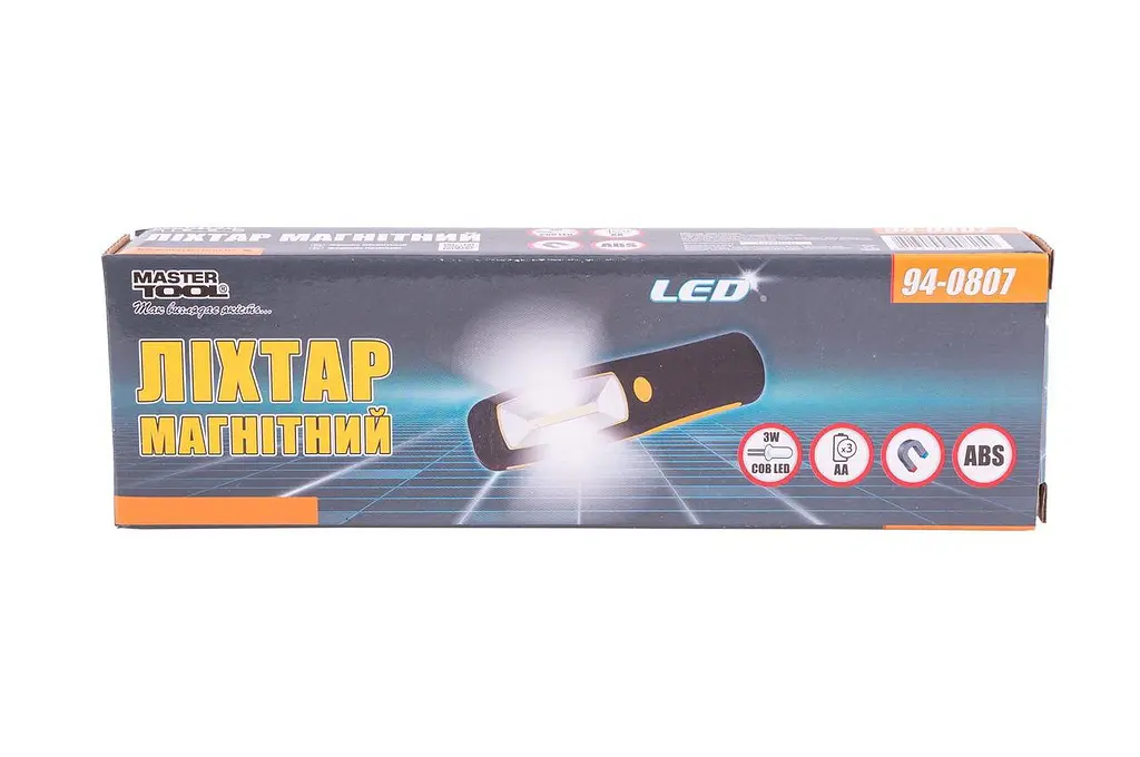 Фонарь подвесной магнитный на батарейках Mastertool 94-0807 1LED x 3 Вт (1COB) - фото 5
