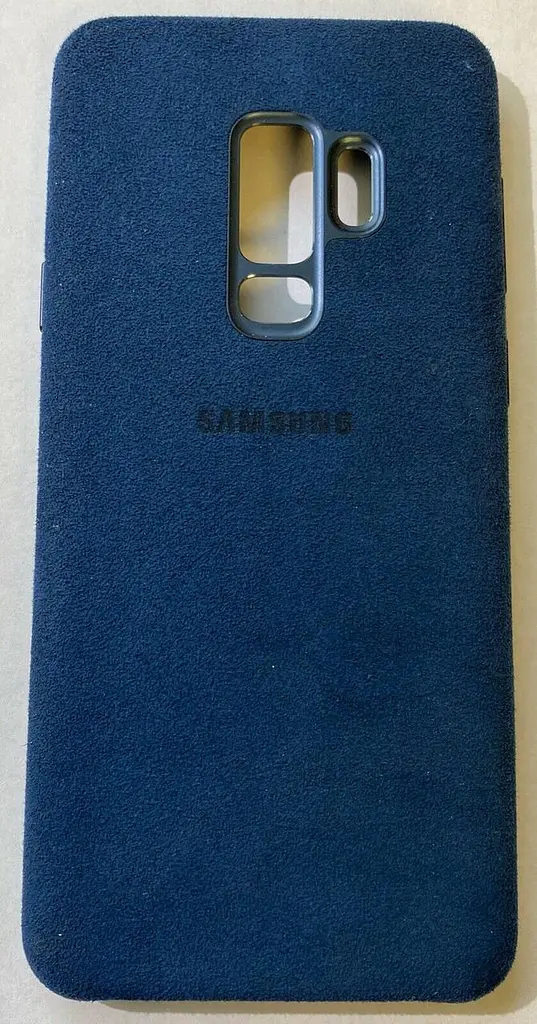 Чохол-накладка Alcantara Cover EF-XG965 для Samsung Galaxy S9 Plus (6.2") Blue - фото 4